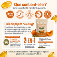Serovyn™ Huile de Pépins de Courge — Gélules