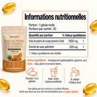 Serovyn™ Huile de Pépins de Courge — Gélules